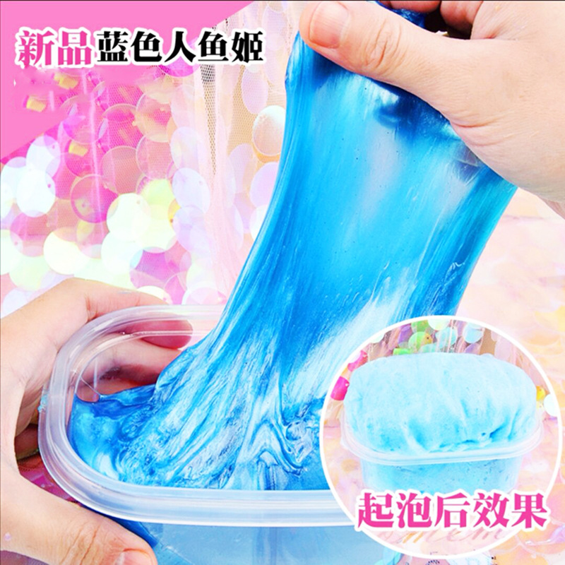 거품이 나는 젤 크리스탈 슬라임, 손에 묻지 않는 슬라임, 어린이 스트레스 해소 장난감, 고급스러운 진주빛 젤 도매