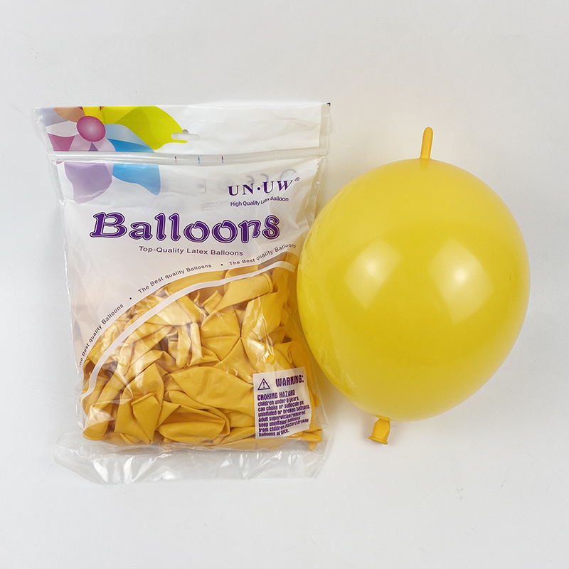 Globos con Cola de 10 Pulgadas para Fiestas, Color Sólido