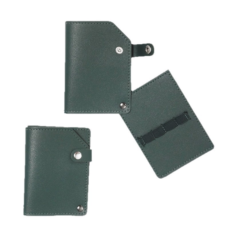 Kit de herramientas de manicura de cuero grueso en stock, cubierta de almacenamiento de broca porosa, cubierta protectora de tijeras de piel muerta, cubierta de pinzas de uñas