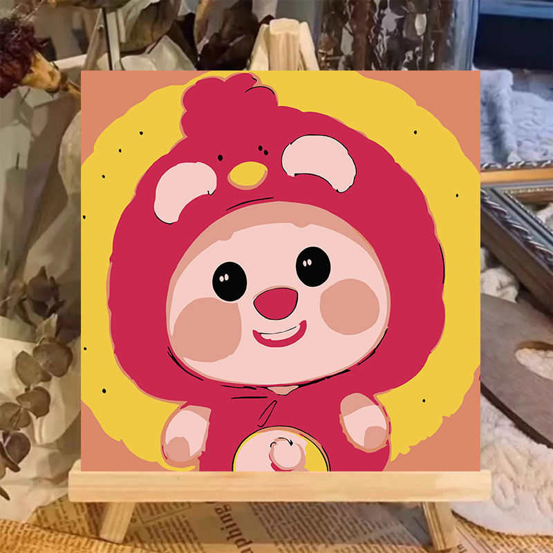 Pintura al óleo digital animal 20 * 20 dibujos animados pintados a mano para curar la pintura pintada a mano pintada al por mayor pintada a mano image 31