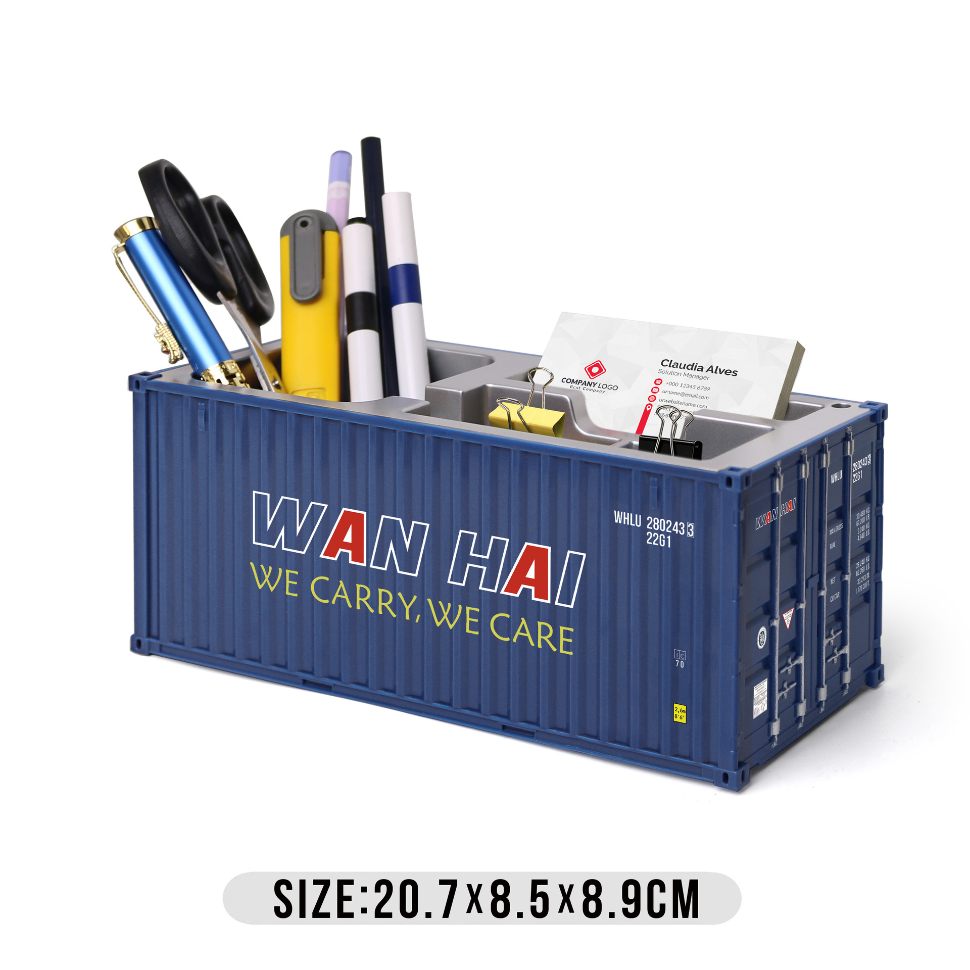 Caja de tarjetas de visita de WANHAI Pen Holder