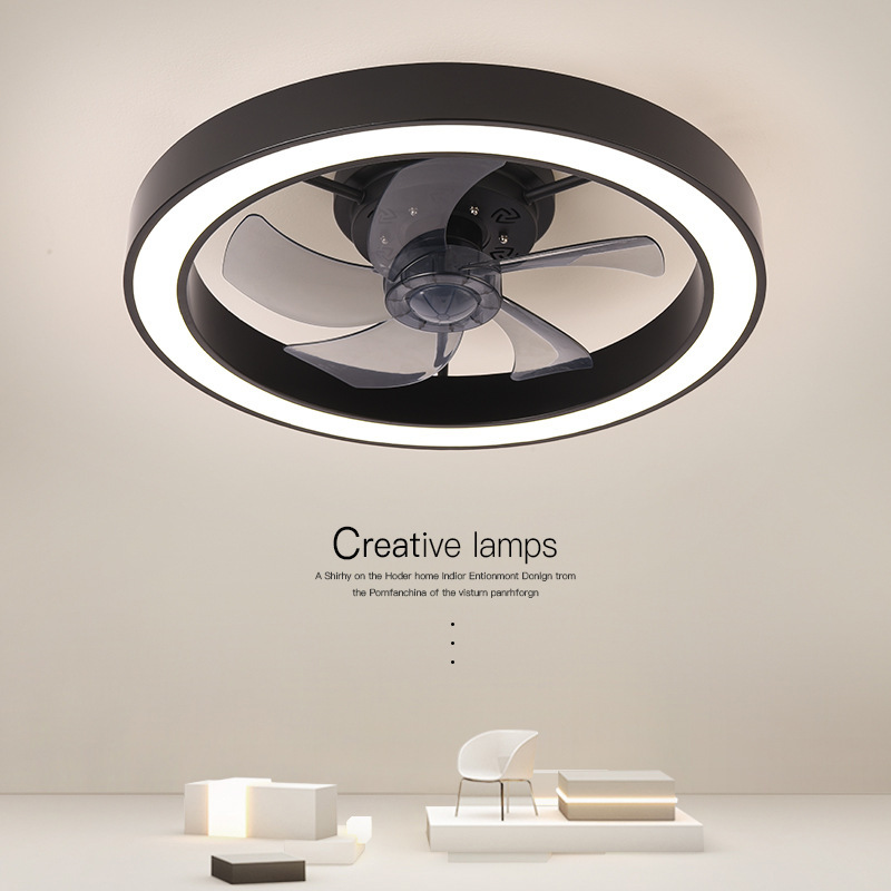 Cross-Border Fan Lamp Bedroom Ceiling Lamp with Fan Integrated Restaurant Ceiling Fan Lamp 2025 New Zhongshan Lamp Japanese Regulations