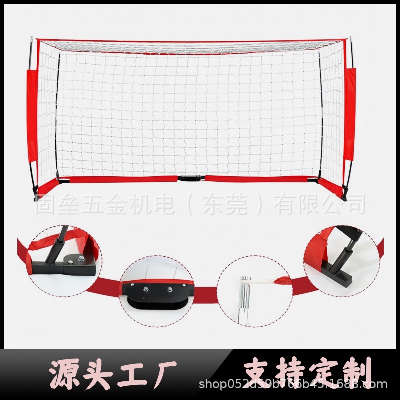 Foldable Portable Soccer Goal with Square Tubes for Home Use, Suitable for Children, Indoor and Outdoor Sports, Lightweight 12*6*3 Soccer Net