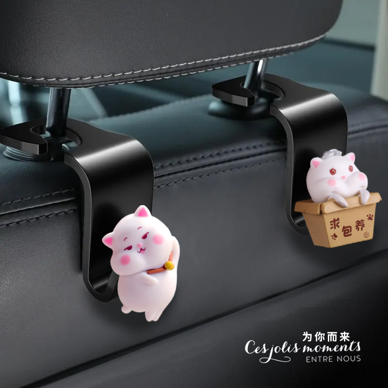 Gancho de coche de anime tridimensional de dibujos animados gancho de coche gancho de asiento multifuncional asiento lindo de dibujos animados para niñas