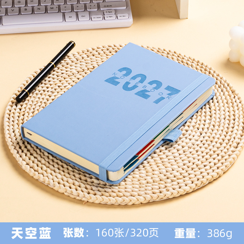 Transfronterizo 2027 calendario anual personalizado a5 plan de trabajo diario cuaderno de notas planificación de estudio cuaderno de notas grueso