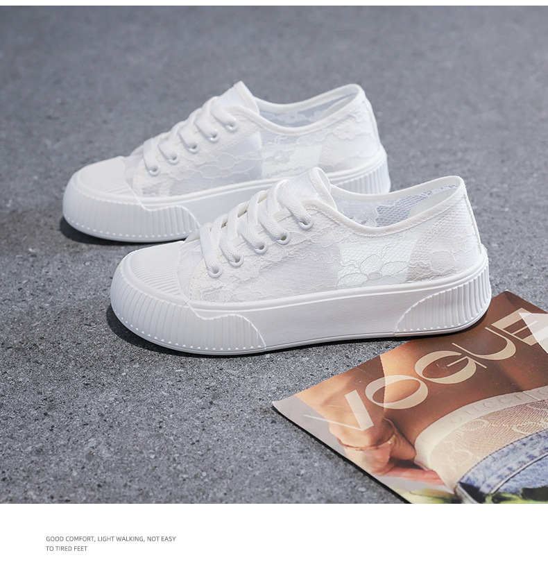 Piccole scarpe bianche da donna 2024 nuove scarpe estive in maglia sottile da donna scarpe sportive in mesh traspirante scarpe basse per bambini_voghion.com