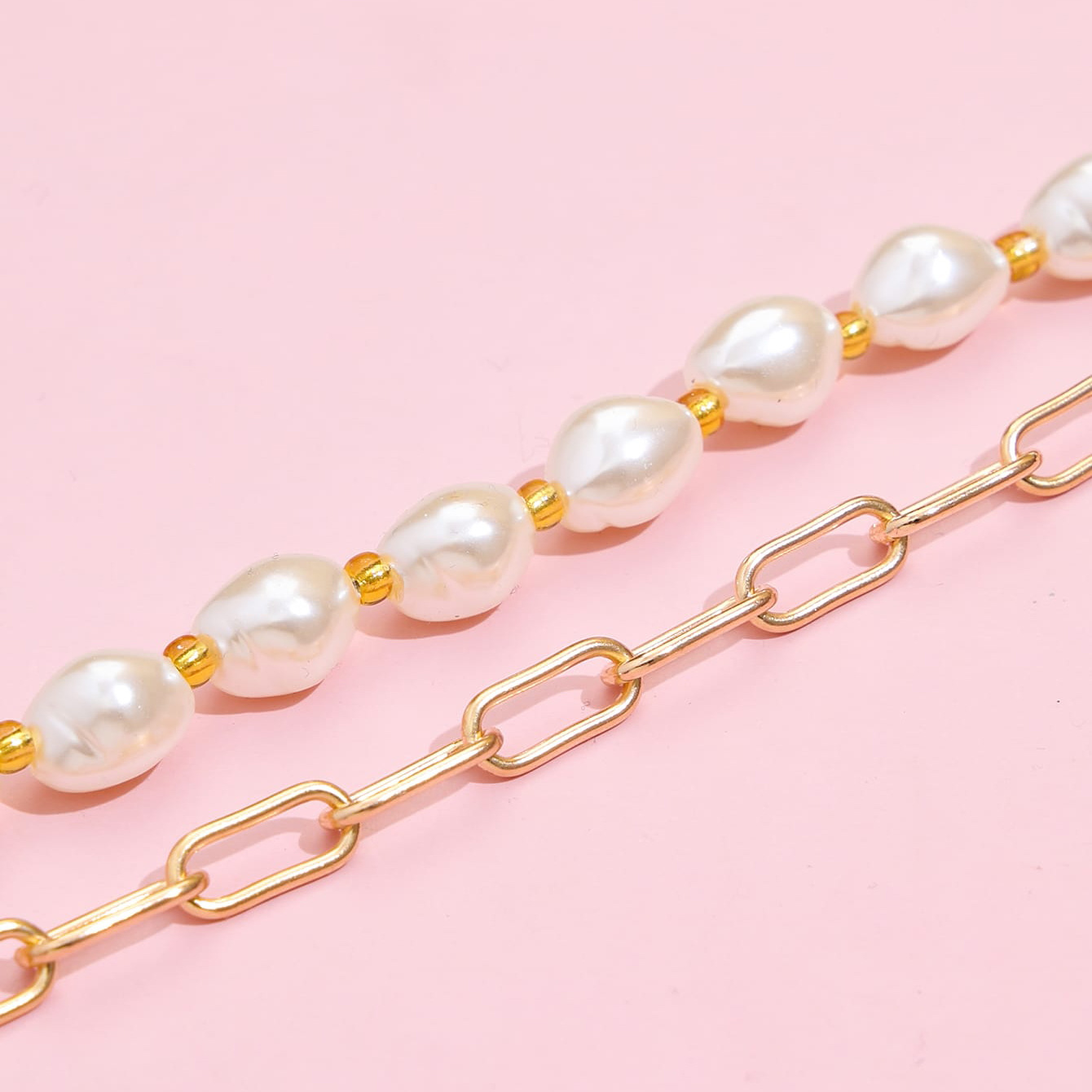 Banquet, Carnival, Tea Party Occasion Fashion Double-layer Pearl Alloy Necklace Wholesale