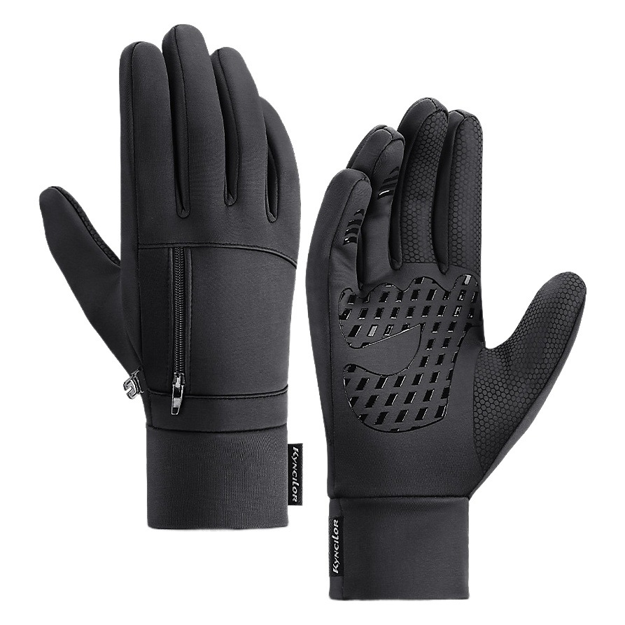Guantes de ciclismo cálidos para deportes al aire libre en otoño e invierno, guantes deportivos de esquí para mujer, resistentes al viento y con pantalla táctil, venta al por mayor. image 1