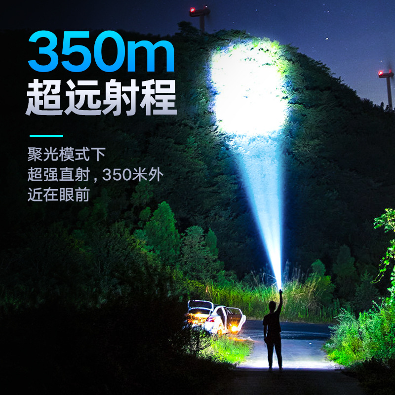 Linterna Philips/PHILIPS de Luz Potente SFL6168 Ultrabrillante con Zoom de Largo Alcance y Carga Tipo-C