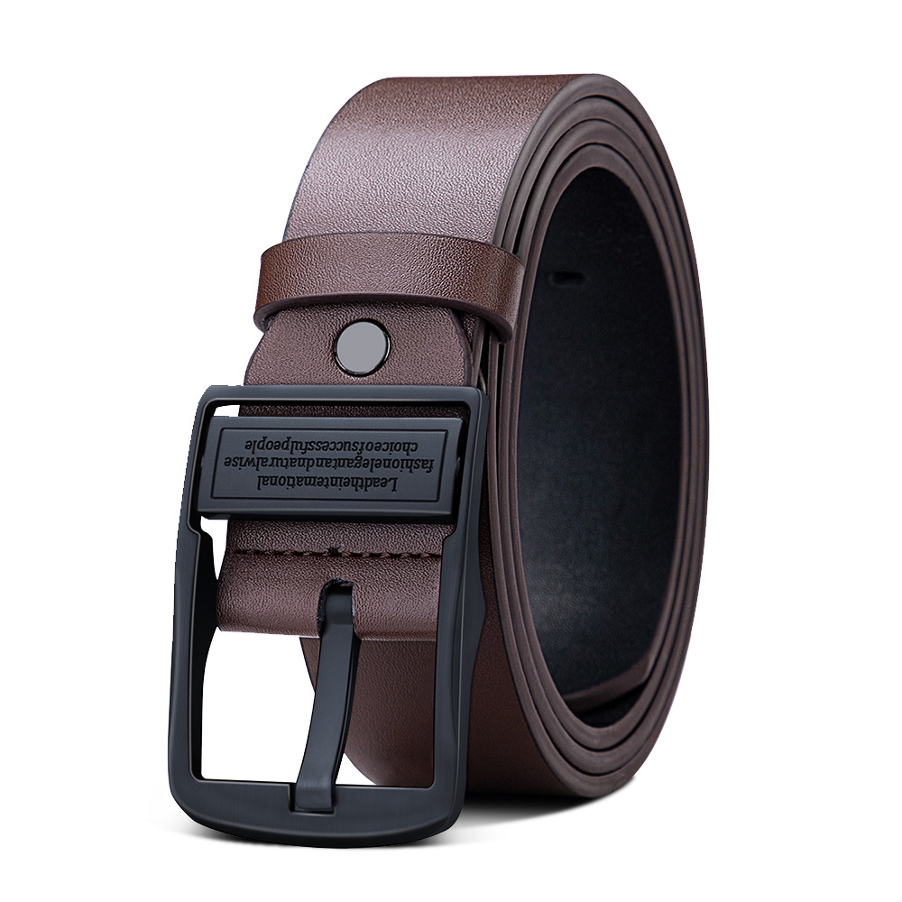 cinturón de hombre cinturón de aguja cinturón de cuero de vaca cinturón de negocios cinturón de cuero pu cinturón al por mayor [enviar perforador]