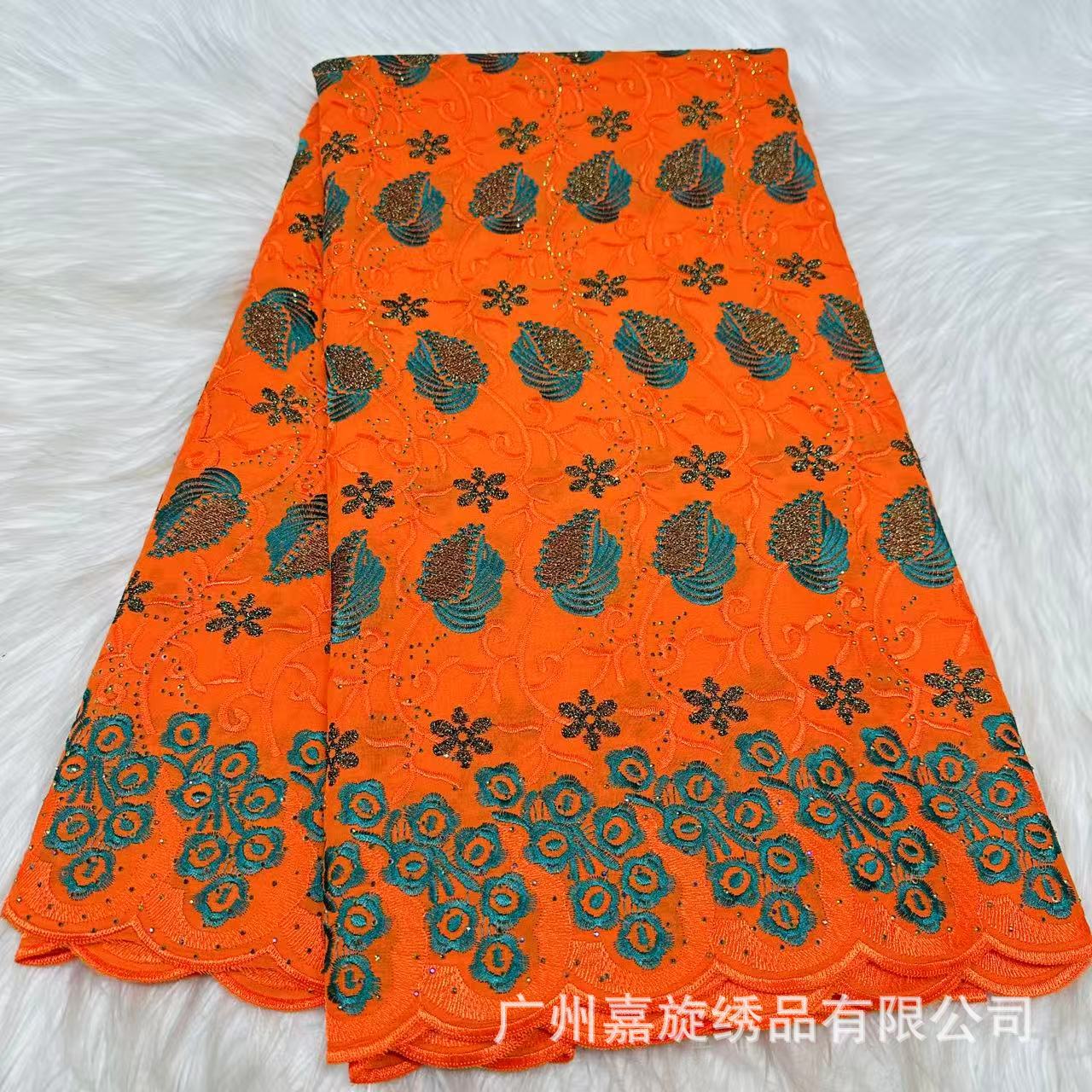Ropa de novia africana Ghana bordado algodón 5yards Swiss voile lace cotton fabrics