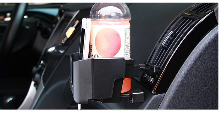 Yac Car Water Cup Holder Car Air Conditioner Air Outlet with Light Storage Mobile Phone Holder Cup Holder Multi-Functional Beverage Holder