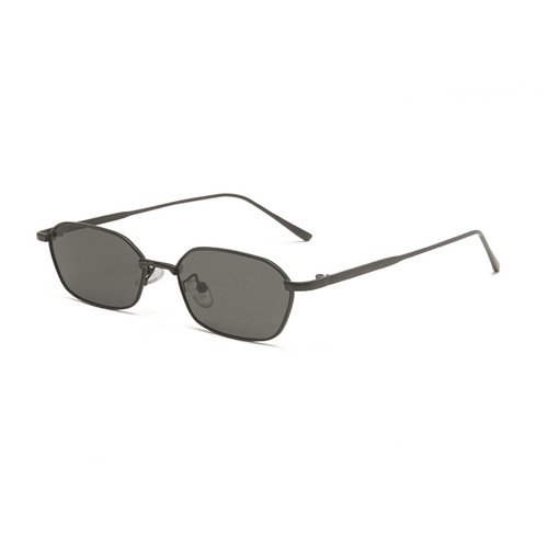 New European and American trendy small frame sunglasses, personalized decorative street style sunglasses, cross-border metal glasses 9127 wholesale