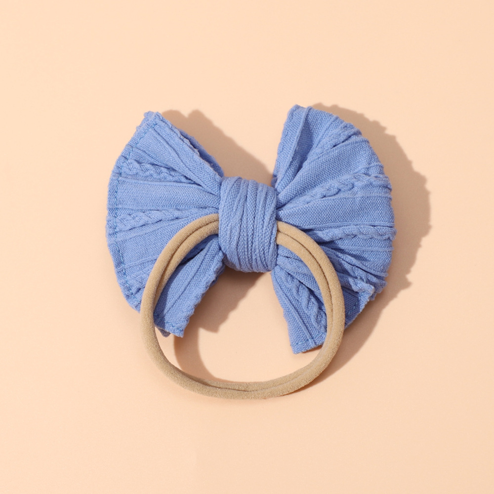  Cross-border New Children's Headwear Baby Cute Fabric Bow Hair Band Elastic Nylon Baby Headband_voghion.com