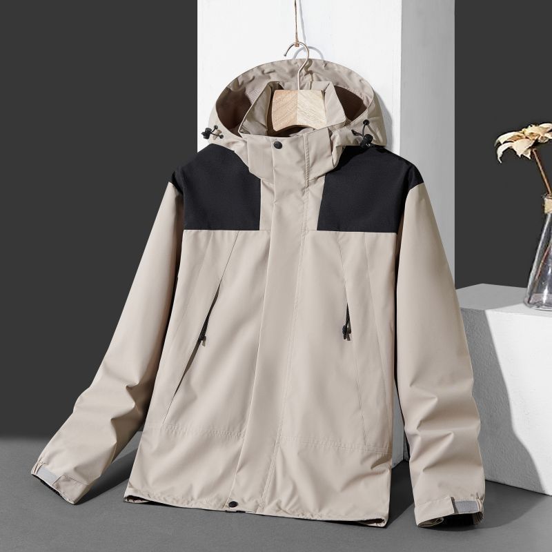 Montaña al aire libre primavera y otoño delgada chaqueta deportiva transpirable hombre casual chaqueta de asalto al aire libre abrigo impermeable