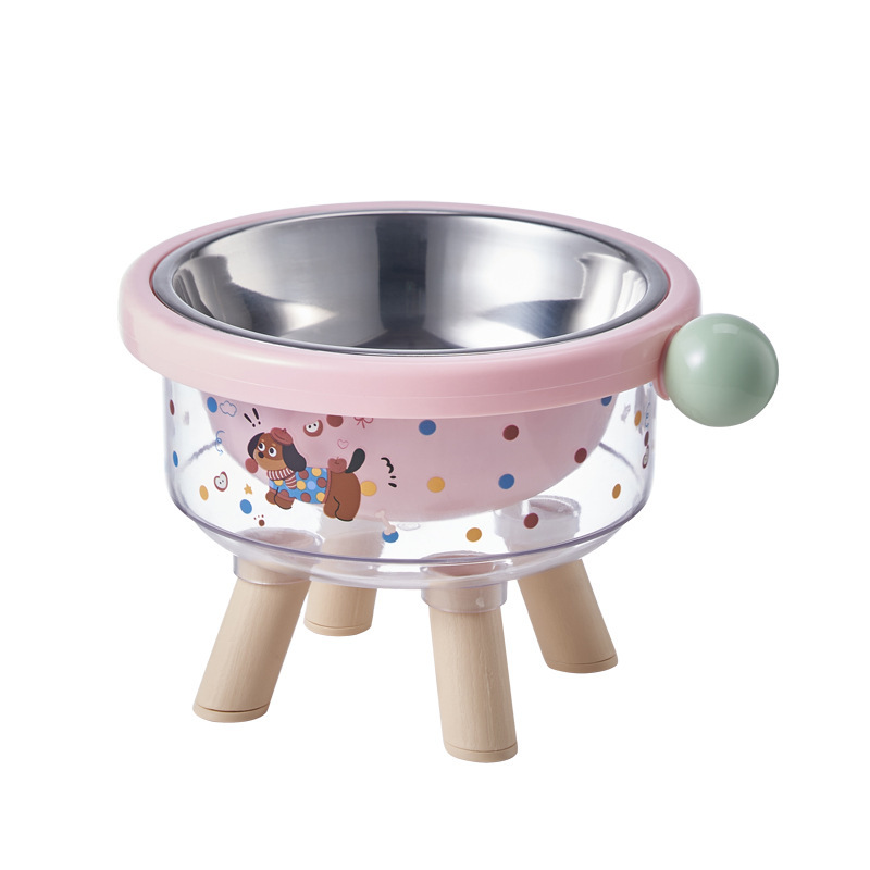 [Sorpresa de consulta] tazón para gatos tazón de agua para beber tazón de acero inoxidable tazón para perros no es fácil derribar protector cervical tazón para mascotas