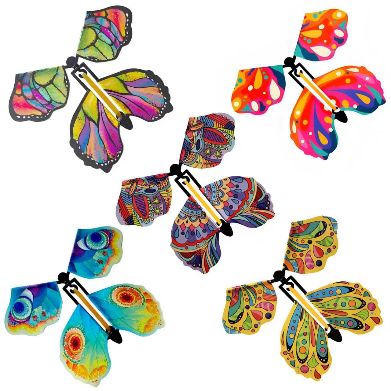 Cruzar la misma mariposa mágica mariposa volando pupa en mariposa nueva magia exótica accesorios fabricante de juguetes