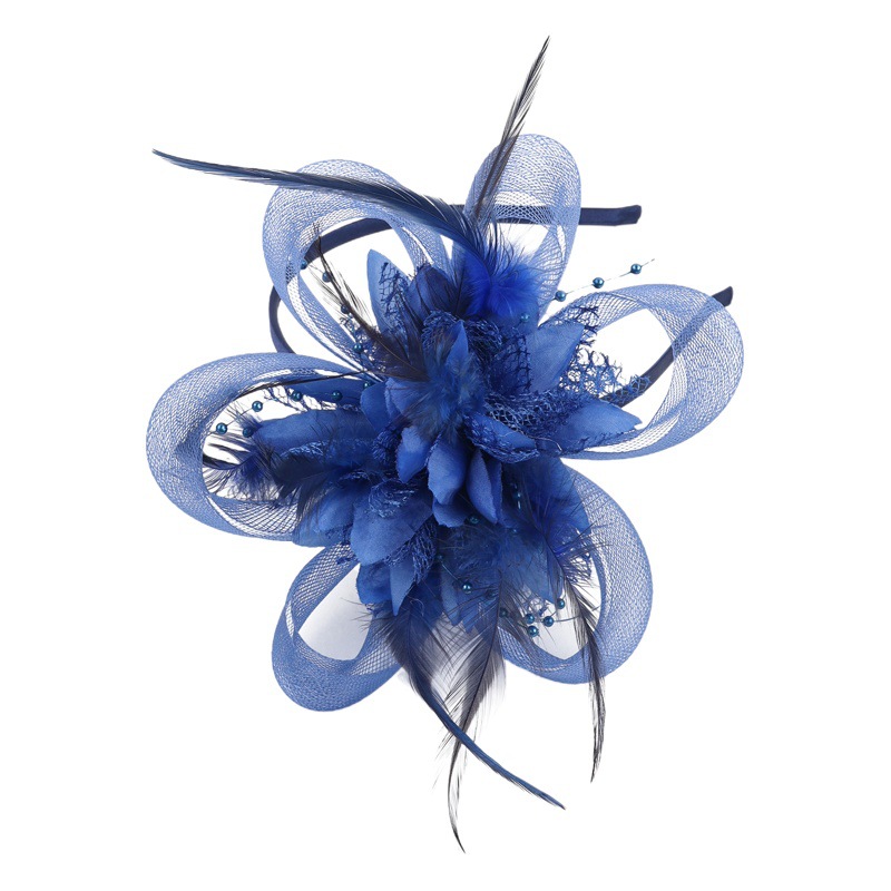 New Bridal Party Ball Feather Headwear Amazon Hot Hairpin Hairband Dual Style Hair Accessories Topper