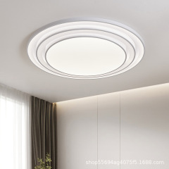 LED リビングルームラウンドランプ 2025 新しいスマート 1m 大型ラウンドランプモダンなミニマリストホームベッドルームシーリングランプ卸売