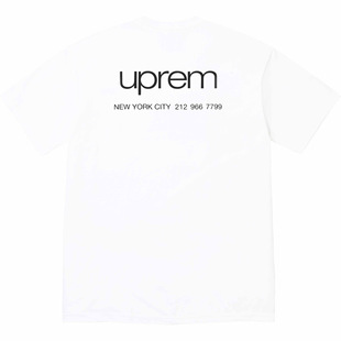 FW23  NYC TEE �T����Ϣ�~�s����Logo��ĸ�A�I����T�����������