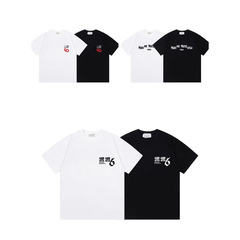 クロスボーダー 25ss マルジェラ プリント メゾン マルジェラMM6ロゴ デジタル ルーズ メンズ レディース 半袖 Tシャツ