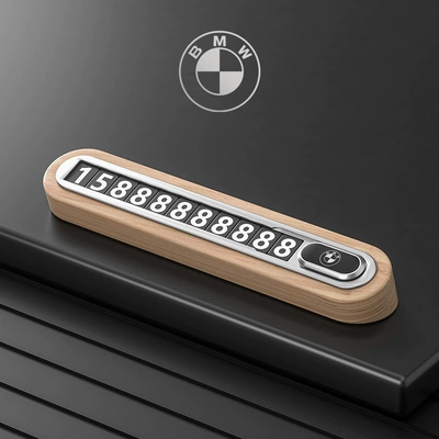 walnut moving car number card Nömrəli dayanma kartı - beech-silver-bmw