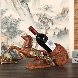 Creative Horse Wine Rack Ornaments Modern Home Wine Cabinet Wine Rack