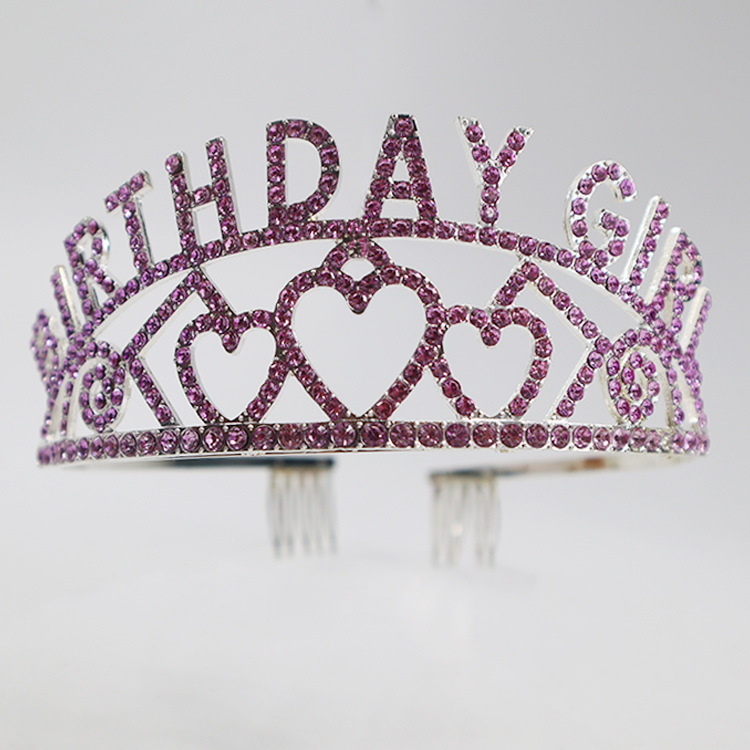 Venta caliente europea y americana reina corona tocado de alta gama fiesta cumpleaños princesa corona Boda nupcial corona accesorios para el cabello al por mayor