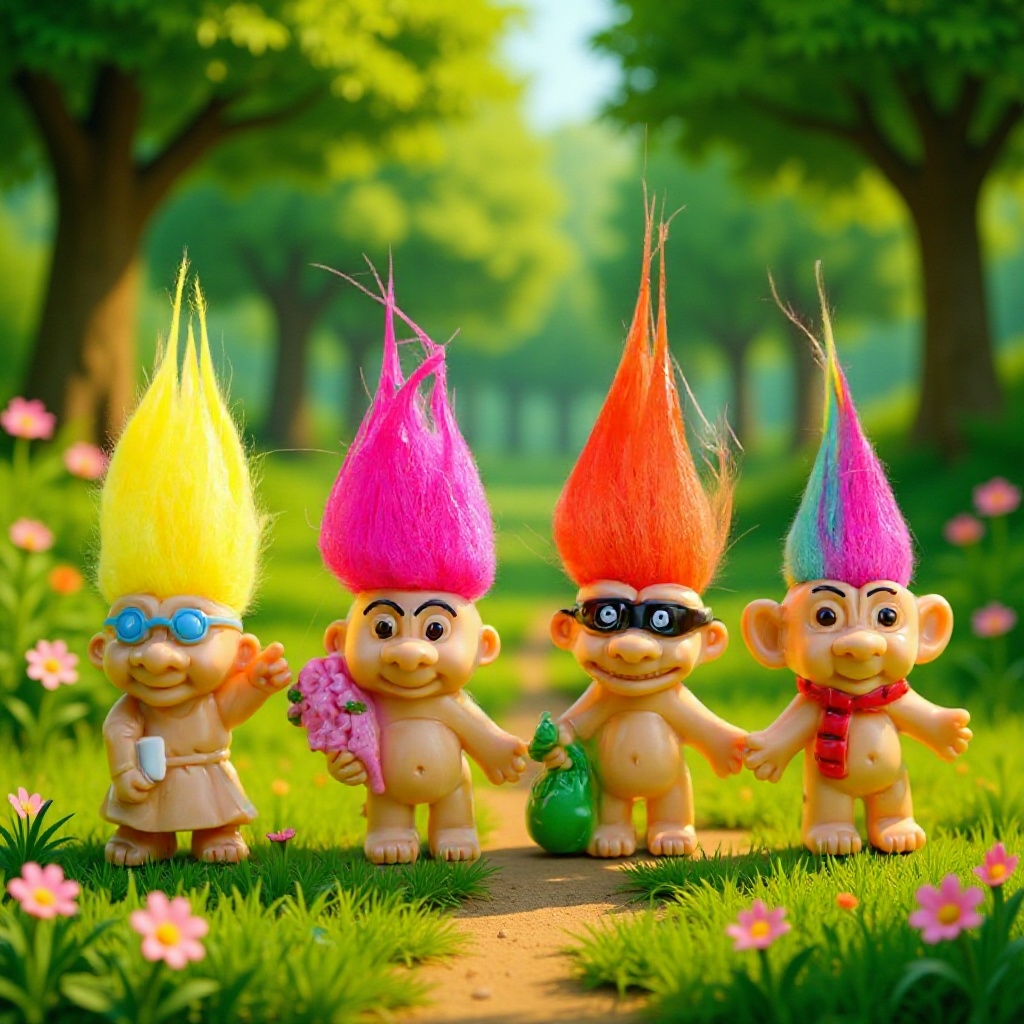 Muñecas trolls de venta transfronteriza muñecas feas muñecas retro muñecas moldeadas por inyección muñecas indias 8 estilos image 1