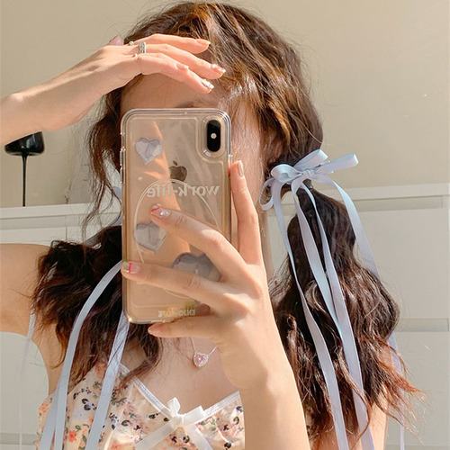 White braided hair ribbon, hair ribbon, ribbon headdress for women, pink bow, ballet streamer, hair clip, hair rope hair accessory