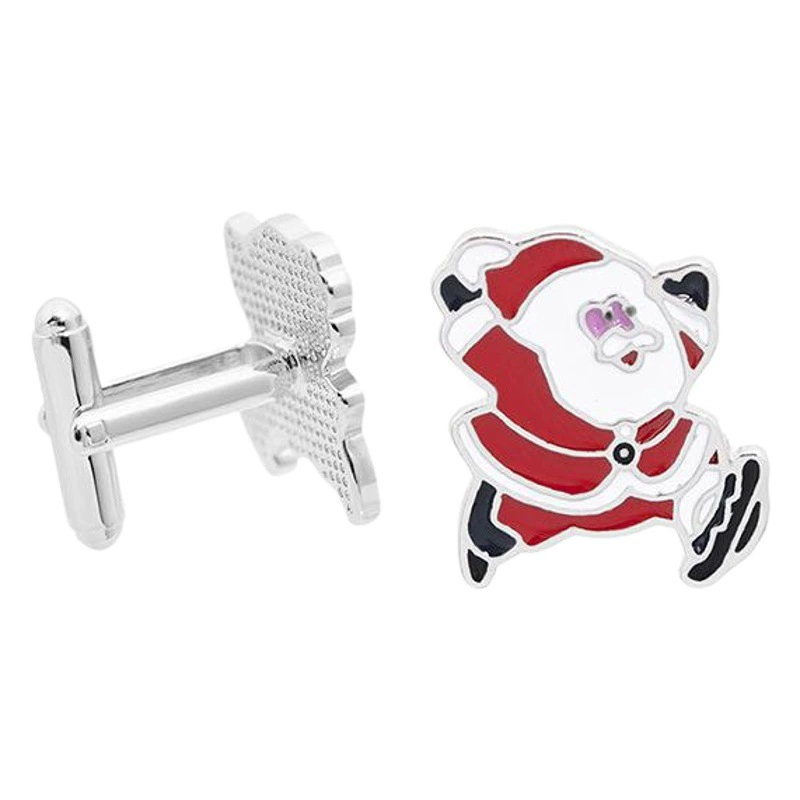 Европа и США горячие продажи Санта-Клаус Запонки Зажим для галстуков набор персонализированный праздничный подарок christmas рубашка аксессуары
