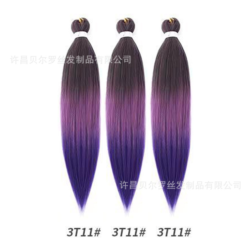 Kit de 3 pelucas EZ Braid – cabello synthetic, colores sólidos/degradé