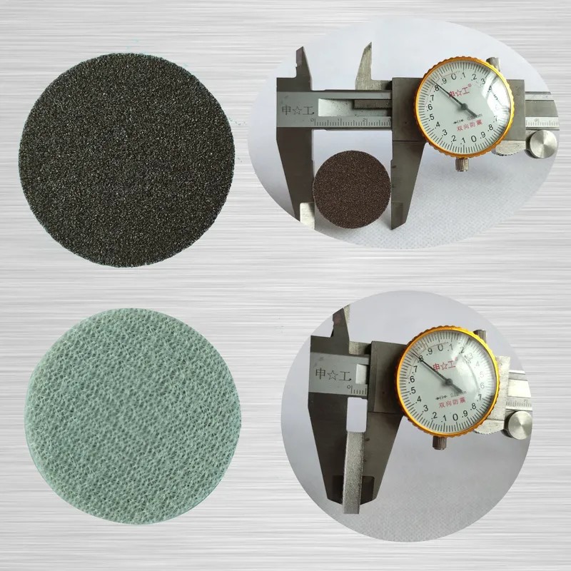 批发1寸2寸海绵砂纸 砂纸30塑料金属打磨抛光植绒砂纸片3电子