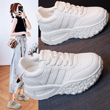 德训鞋女2025秋季新款户外登山鞋休闲运动阿甘鞋不累脚真皮小白鞋