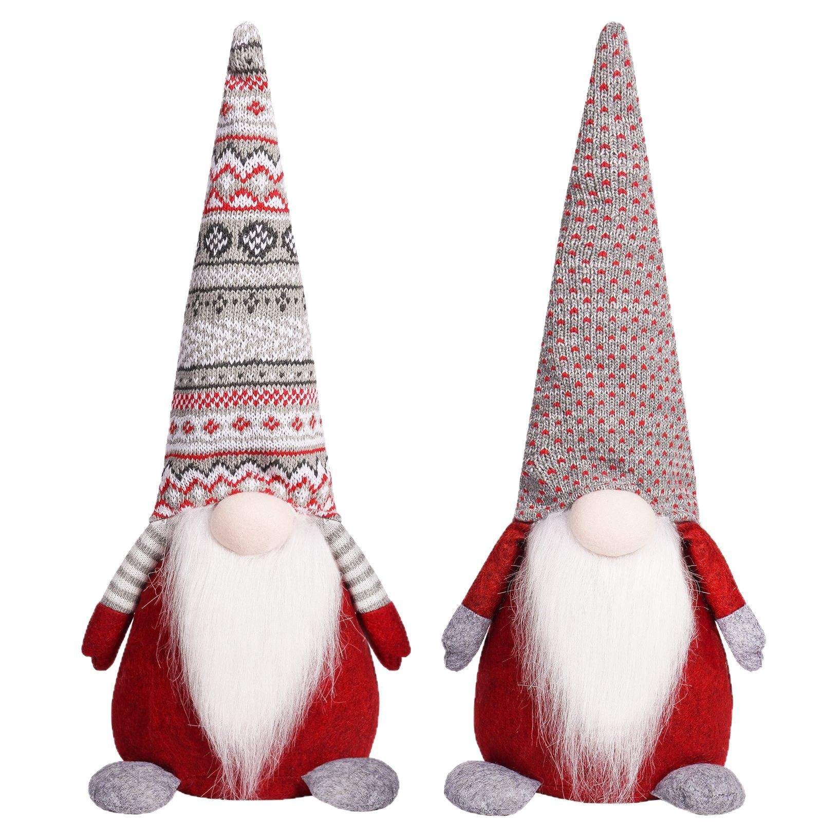 Navidad transfronteriza sentada muñeca sin cara patrón creativo sombrero de punto Rudolph adornos de mesa adorables decoraciones