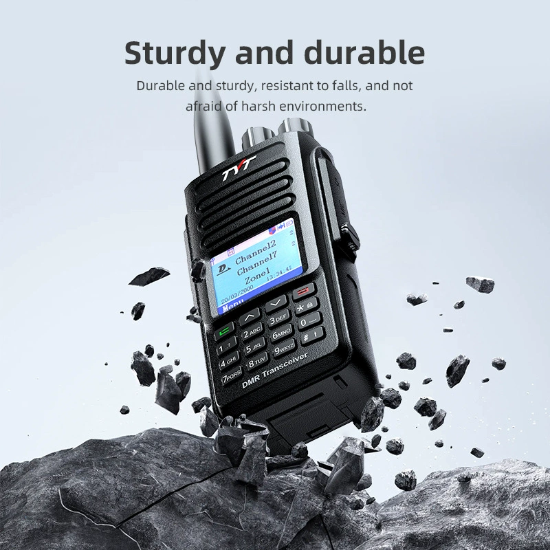 Портативная радиостанция TYT MD-UV390 IP67 водонепроницаемая, DMR цифровая, AES256, двухступенчатая 10 Вт, противоударная