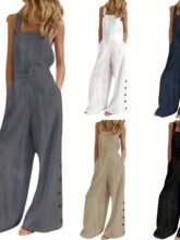 C 42246 Women's Side Pocket Jumpsuit ��������� �羳ŷ��