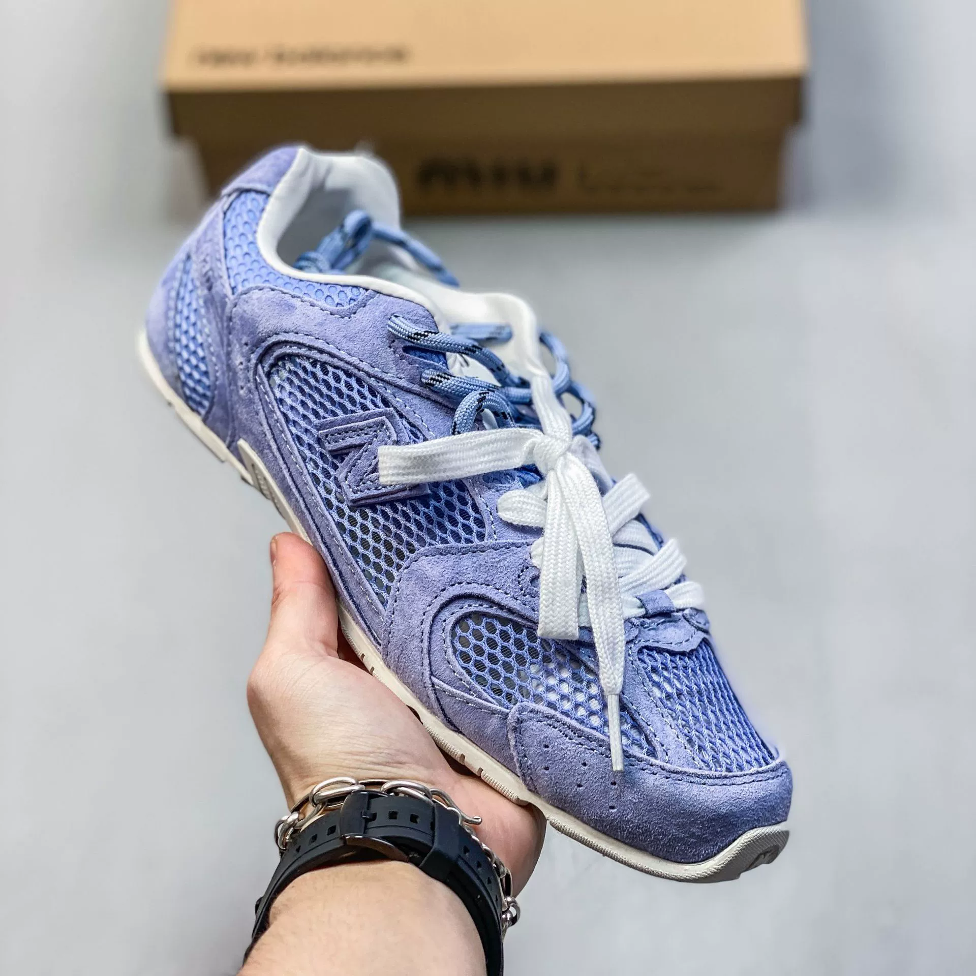Женские кроссовки (Pure Origin NB530 Miu Deshu) дышащая сетка, ретро повседневные для бега