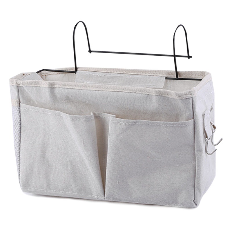 Nuevo hogar multi-funcional sofá cama de almacenamiento bolsa colgante estudiante universitario dormitorio color sólido organización bolsa de almacenamiento al por mayor