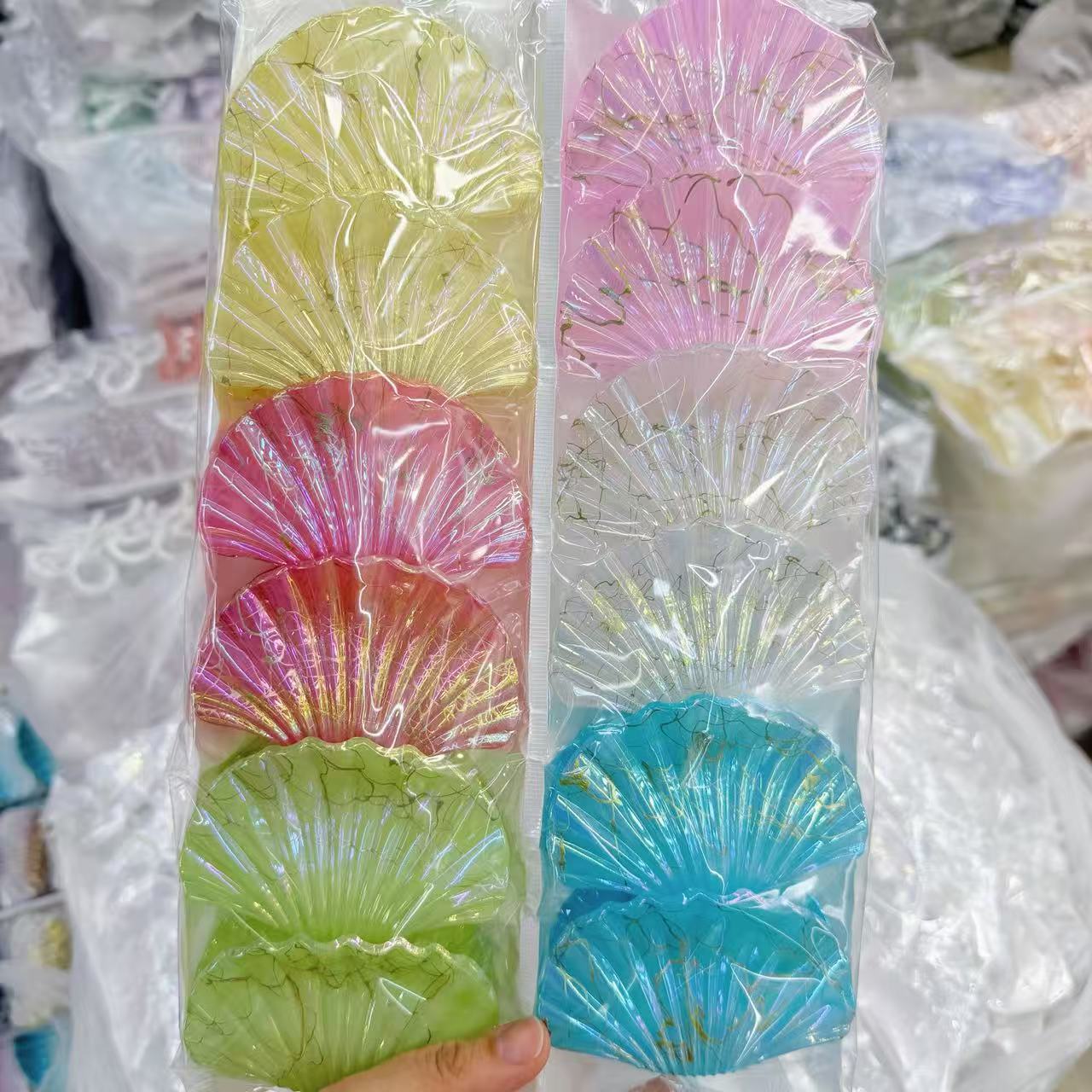 Europa y los Estados Unidos explotaron 8CM huevo flores clip de cabello de alta calidad para mujeres agarrar el cabello de tiburón color caramelo transfronterizo agarrar clip de cabello