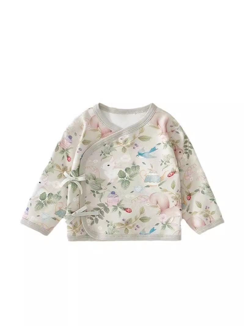 Neonatal medio chaqueta de algodón tipo una sala de maternidad ropa de bebé 0 - 3 meses medio chaqueta de nuevo bebé ropa monje