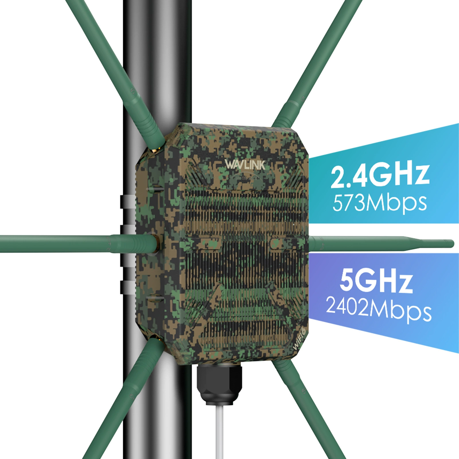 AX3000 уличный повторитель WiFi беспроводной AP 2.4G 5G двойной частоты маршрутизатор