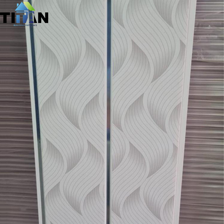 Exportación a largo plazo de América del Sur, Asia, África, América del Norte fuelle de pvc, techo de pvc, panel de pared de pvc