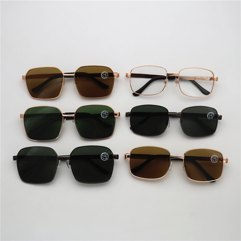 Square Large Sunglasses East China Sea Crystal Flat Glass Metal Full Frame Glasses Running Jianghu Stall Sunglasses Square Large Sunglasses East China Sea Crystal Flat Glass Metal Full Frame Glasses Running Jianghu Stall Sunglasses