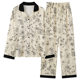 Maternal Pajamas with Chest Pad Summer Maternal Pajamas Spring and Autumn Postpartum Maternal Nursing Maternal Home Service suit