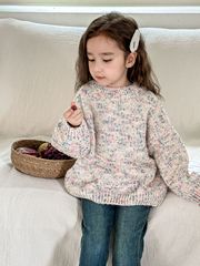 Children's Colorful Polka Dot Knit Sweater 2023 Winter New Style Trendy Cotton Anti-Pilling Knit Top for Kids