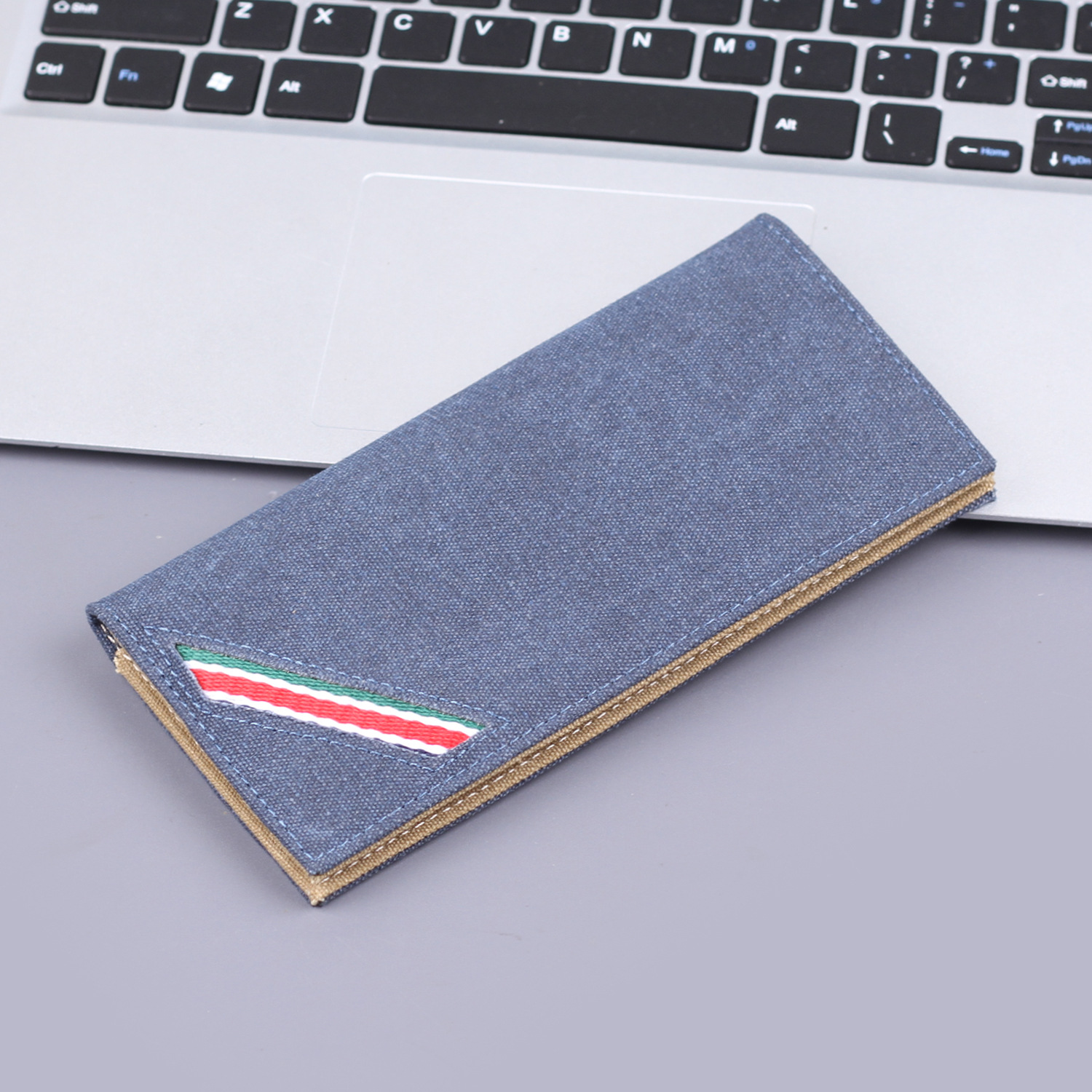 Canvas larga cartera de hombre simple cartera de hombre cartera delgada transfronteriza cartera de hombres cartera de mujeres