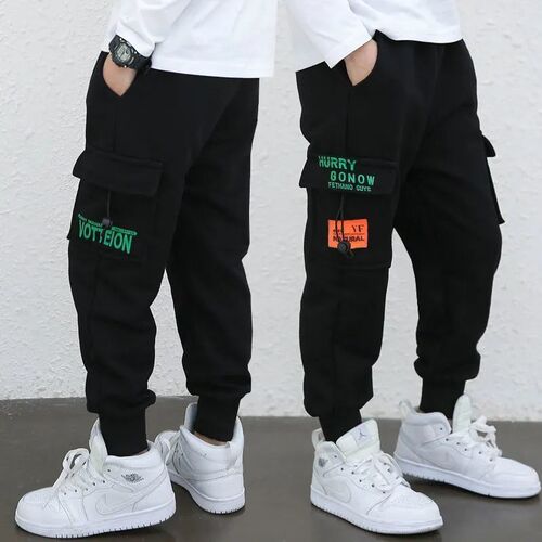 Children's Work Pants for Spring and Summer 2025 New Model Spring and Summer Casual Long Pants for Older Children Loose Work Pants