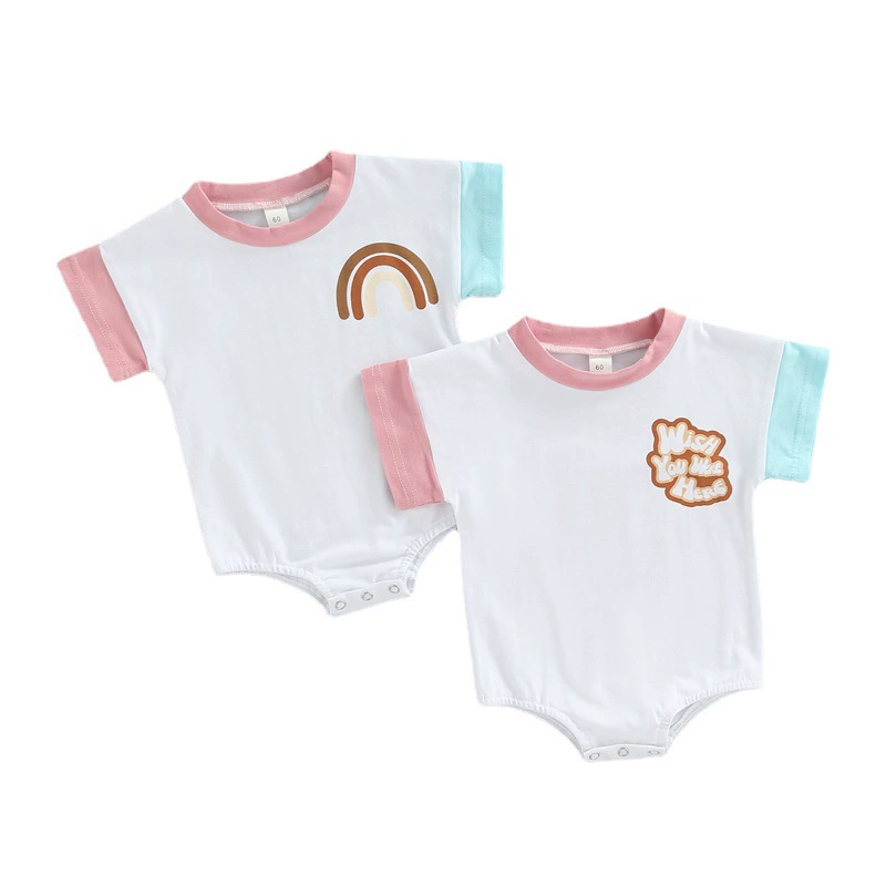 () детский летний радужный боди-носитель для мужчин и женщин, Aliexpress, с коротким рукавом