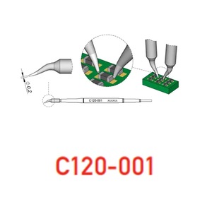 JBC CP Micro Tweezers PA120 Special Soldering Iron Head C120 Series
